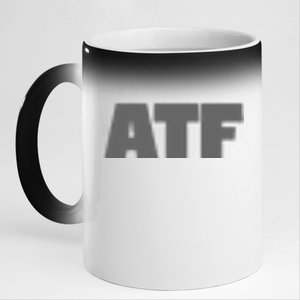 Atf Is Gay Human Rights Equality Pride Greystyle Front And Back 11oz Black Color Changing Mug