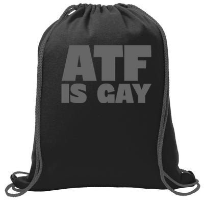 Atf Is Gay Human Rights Equality Pride Greystyle Front And Back Sweatshirt Cinch Pack Bag