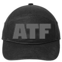 Atf Is Gay Human Rights Equality Pride Greystyle Front And Back 7-Panel Snapback Hat