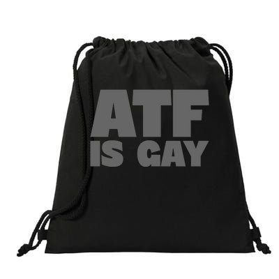 Atf Is Gay Human Rights Equality Pride Greystyle Front And Back Drawstring Bag