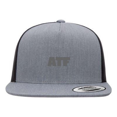 Atf Is Gay Human Rights Equality Pride Greystyle Front And Back Flat Bill Trucker Hat