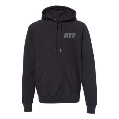 Atf Is Gay Human Rights Equality Pride Greystyle Front And Back Premium Hoodie