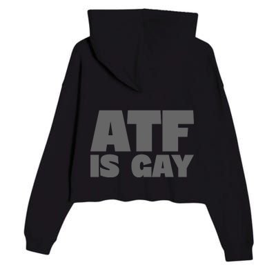 Atf Is Gay Human Rights Equality Pride Greystyle Front And Back Crop Fleece Hoodie