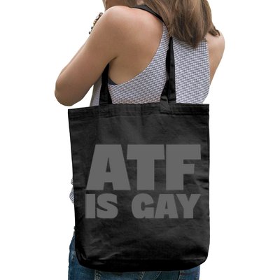 Atf Is Gay Human Rights Equality Pride Greystyle Front And Back Tote Bag