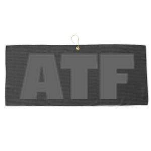 Atf Is Gay Human Rights Equality Pride Greystyle Front And Back Large Microfiber Waffle Golf Towel