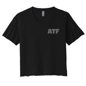 Atf Is Gay Human Rights Equality Pride Greystyle Front And Back Women's Crop Top Tee