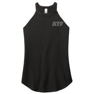 Atf Is Gay Human Rights Equality Pride Greystyle Front And Back Women’s Perfect Tri Rocker Tank