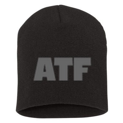 Atf Is Gay Human Rights Equality Pride Greystyle Front And Back Short Acrylic Beanie