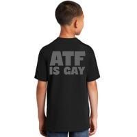 Atf Is Gay Human Rights Equality Pride Greystyle Front And Back Kids T-Shirt