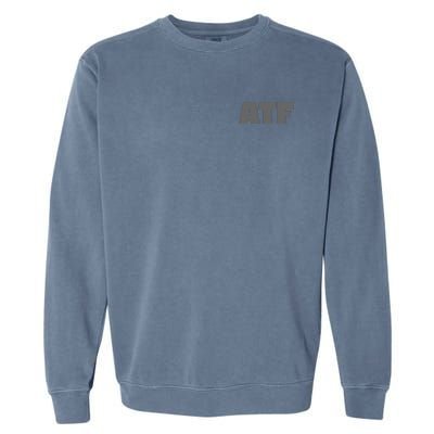 Atf Is Gay Human Rights Equality Pride Greystyle Front And Back Garment-Dyed Sweatshirt