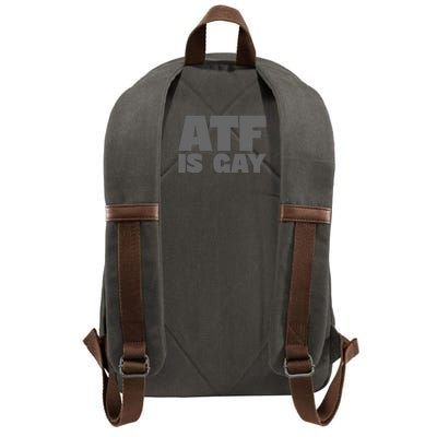 Atf Is Gay Human Rights Equality Pride Greystyle Front And Back Cotton Canvas Backpack