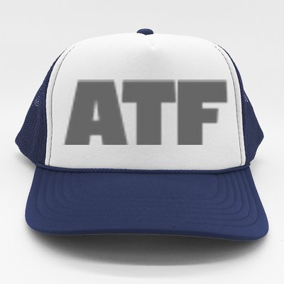 Atf Is Gay Human Rights Equality Pride Greystyle Front And Back Trucker Hat