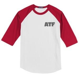 Atf Is Gay Human Rights Equality Pride Greystyle Front And Back Kids Colorblock Raglan Jersey