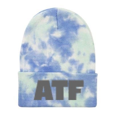 Atf Is Gay Human Rights Equality Pride Greystyle Front And Back Tie Dye 12in Knit Beanie