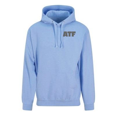 Atf Is Gay Human Rights Equality Pride Greystyle Front And Back Unisex Surf Hoodie