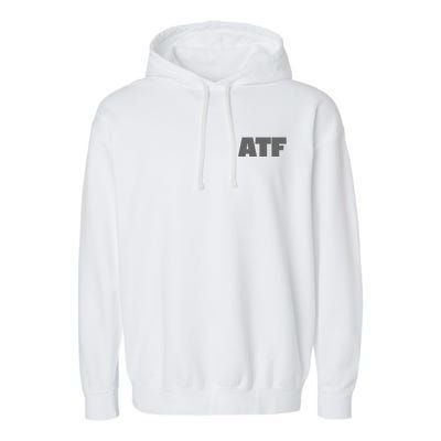 Atf Is Gay Human Rights Equality Pride Greystyle Front And Back Garment-Dyed Fleece Hoodie