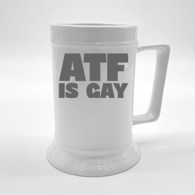 Atf Is Gay Human Rights Equality Pride Greystyle Front And Back Beer Stein