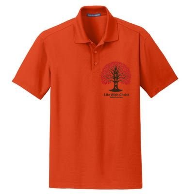 All In Glitch Design Jesus Life With Christ Ministries Dry Zone Grid Polo