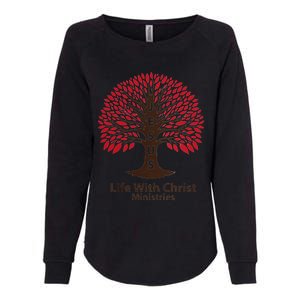 All In Glitch Design Jesus Life With Christ Ministries Womens California Wash Sweatshirt