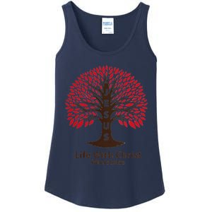 All In Glitch Design Jesus Life With Christ Ministries Ladies Essential Tank