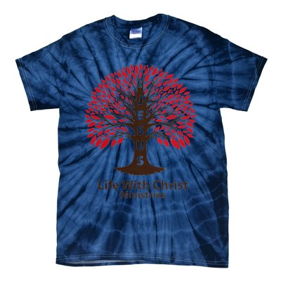 All In Glitch Design Jesus Life With Christ Ministries Tie-Dye T-Shirt