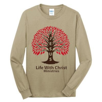 All In Glitch Design Jesus Life With Christ Ministries Tall Long Sleeve T-Shirt