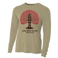 All In Glitch Design Jesus Life With Christ Ministries Cooling Performance Long Sleeve Crew