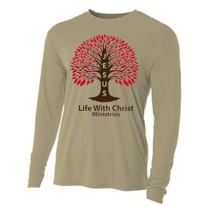 All In Glitch Design Jesus Life With Christ Ministries Cooling Performance Long Sleeve Crew