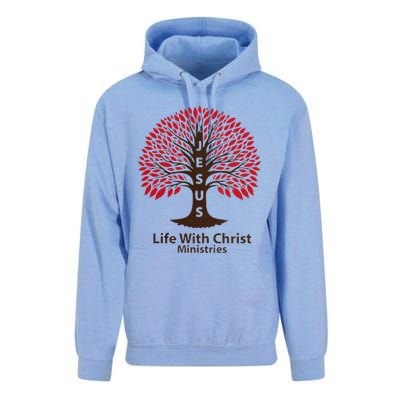 All In Glitch Design Jesus Life With Christ Ministries Unisex Surf Hoodie