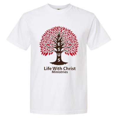 All In Glitch Design Jesus Life With Christ Ministries Garment-Dyed Heavyweight T-Shirt