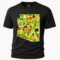 Arizona Infographic Hand Drawn Map Performance Shirt
