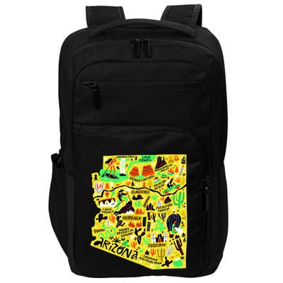 Arizona Infographic Hand Drawn Map Impact Tech Backpack