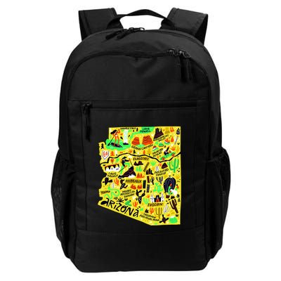 Arizona Infographic Hand Drawn Map Backpack