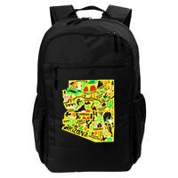 Arizona Infographic Hand Drawn Map Backpack