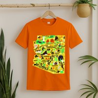 Arizona Infographic Hand Drawn Map T-Shirt