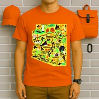 Arizona Infographic Hand Drawn Map T-Shirt