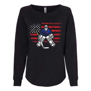 American Ice Hockey Athlete Winter Sport Goalkeeper Womens California Wash Sweatshirt