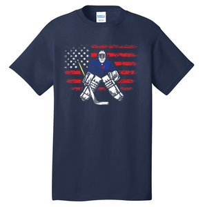 American Ice Hockey Athlete Winter Sport Goalkeeper Tall T-Shirt