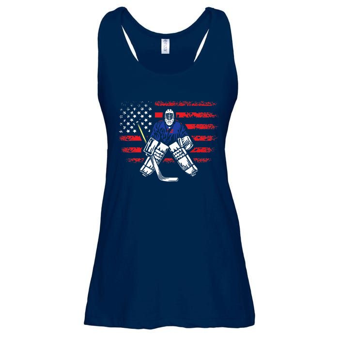 American Ice Hockey Athlete Winter Sport Goalkeeper Ladies Essential Flowy Tank