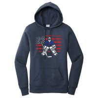 American Ice Hockey Athlete Winter Sport Goalkeeper Women's Pullover Hoodie