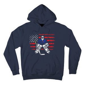 American Ice Hockey Athlete Winter Sport Goalkeeper Tall Hoodie