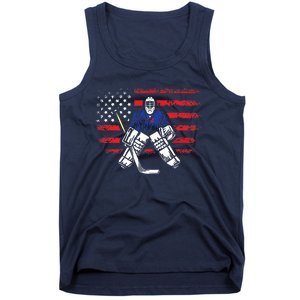 American Ice Hockey Athlete Winter Sport Goalkeeper Tank Top