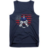 American Ice Hockey Athlete Winter Sport Goalkeeper Tank Top