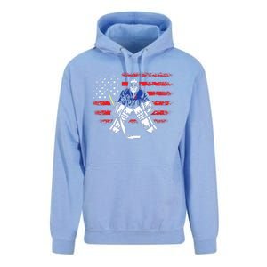 American Ice Hockey Athlete Winter Sport Goalkeeper Unisex Surf Hoodie