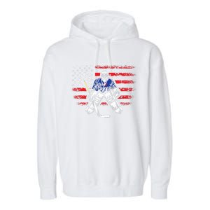 American Ice Hockey Athlete Winter Sport Goalkeeper Garment-Dyed Fleece Hoodie