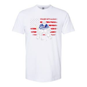 American Ice Hockey Athlete Winter Sport Goalkeeper Softstyle CVC T-Shirt