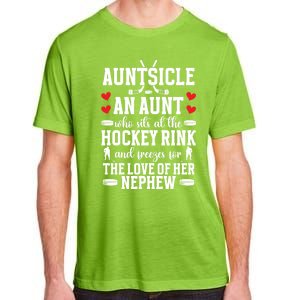 Auntsicle Ice Hockey Aunt Of A Hockey Player Auntie Gift Adult ChromaSoft Performance T-Shirt