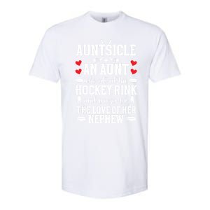 Auntsicle Ice Hockey Aunt Of A Hockey Player Auntie Gift Softstyle CVC T-Shirt