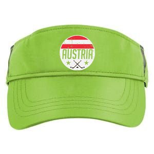 Austria Ice Hockey Flag Jersey Supporter Austrian Fan Gift Adult Drive Performance Visor