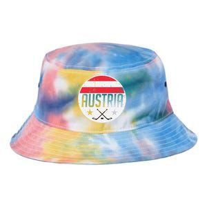 Austria Ice Hockey Flag Jersey Supporter Austrian Fan Gift Tie Dye Newport Bucket Hat